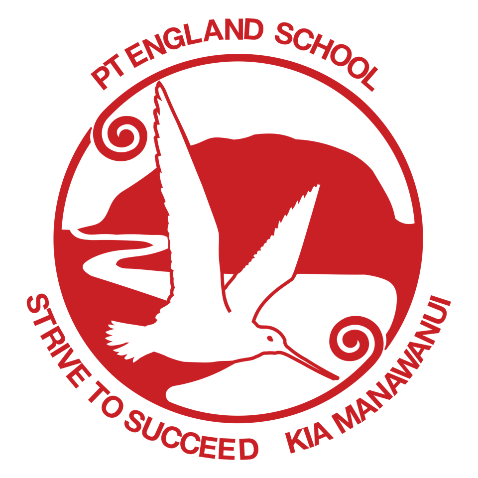 Pt England School logo