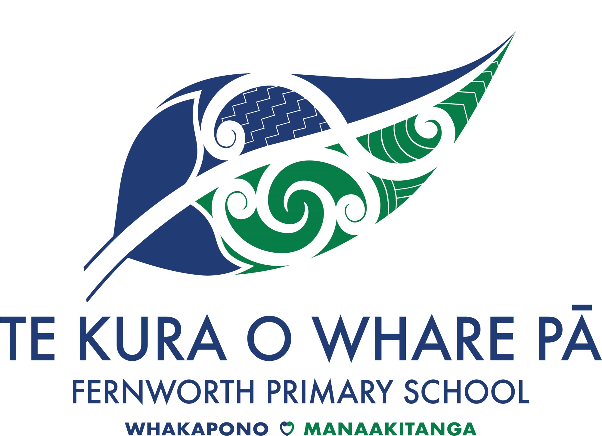 Te Kura o Whare Pā / Fernworth logo