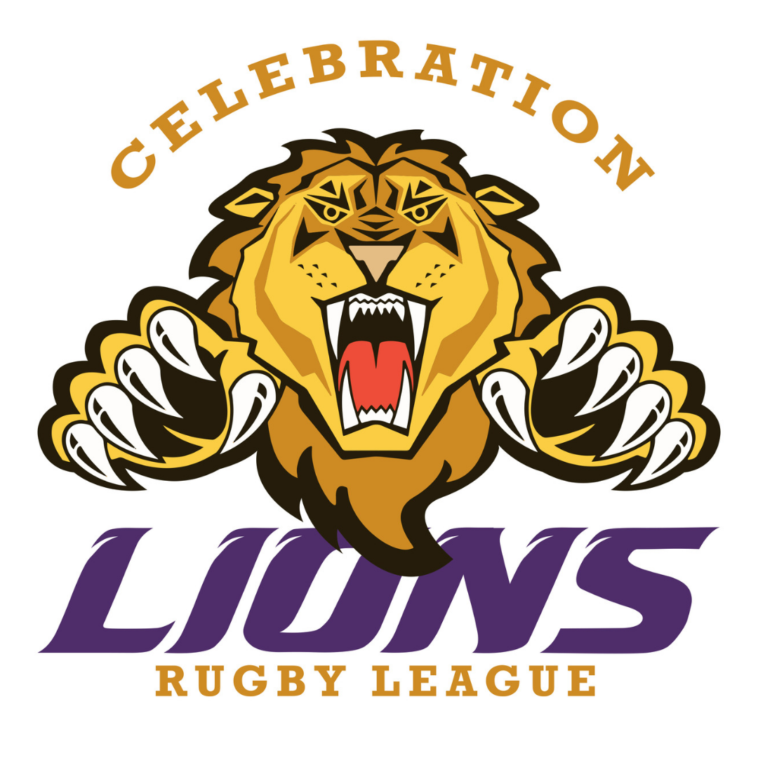 Celebration Lions Rugby League logo