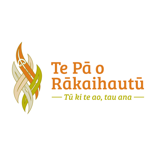 Te Pā o Rākaihautū logo